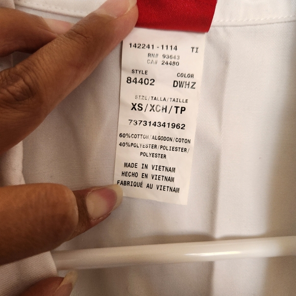 Dickies updated missy fit lab coat white pockets style 84402-34" sz XS GUC scrub - Picture 6 of 16